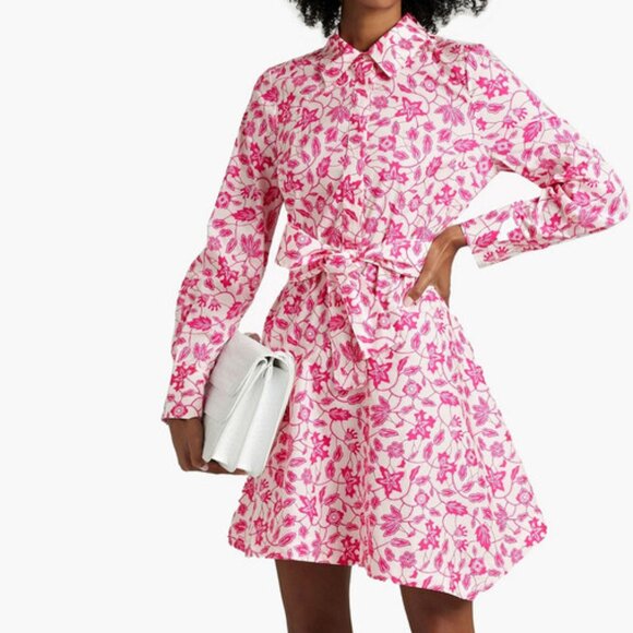 10 Crosby Derek Lam Pink Floral Dress size 6 - Picture 1 of 10